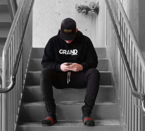 Black & White Grand Hoodie - Grand Supply Co.