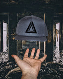 Grey & Black Triangle Snapback - Grand Supply Co.