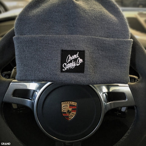 Grey Patch Grand Beanie - Grand Supply Co.