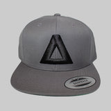 Grey & Black Triangle Snapback - Grand Supply Co.